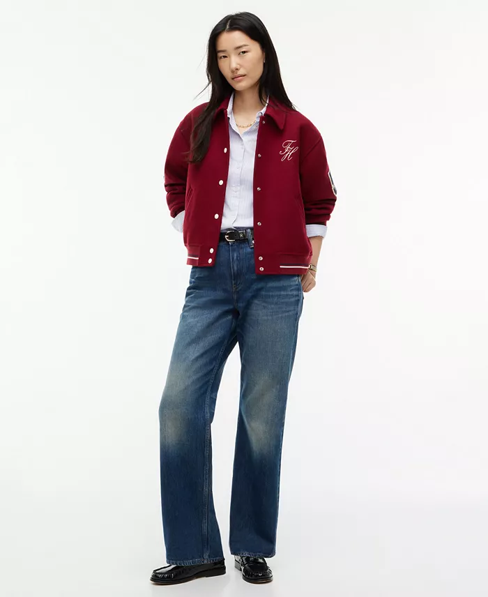 Women's Varsity Bomber Lightweight Jacket - thumbnail 2