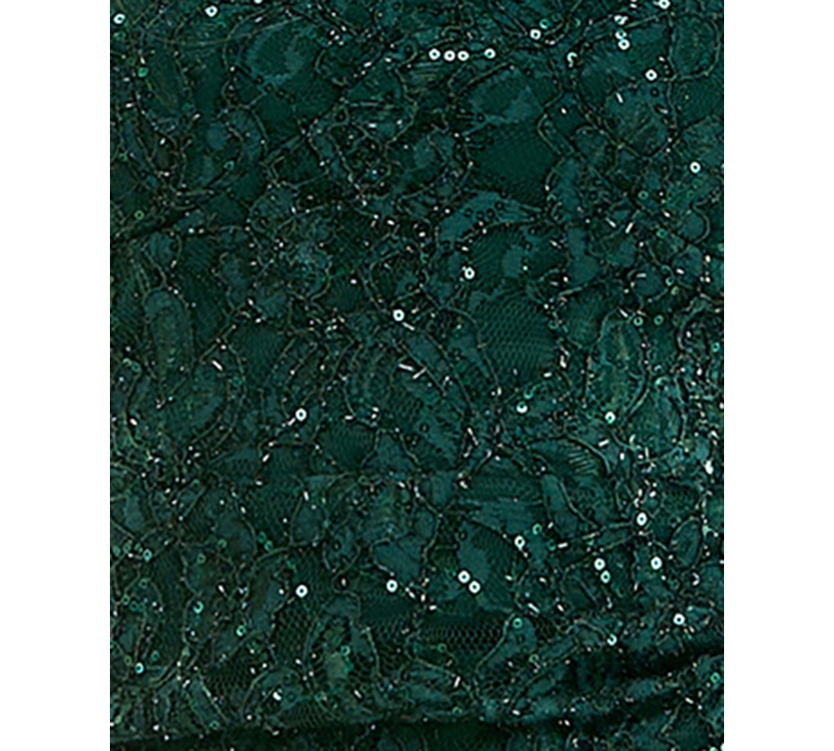 Emerald Sundae Juniors' Sequined Lace Tie-Up Body-Con Dress