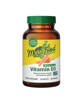 Vitamin D3 1000 IU, Bone, Muscle and Immune Support, Vitamin D Tablets, 90 Ct