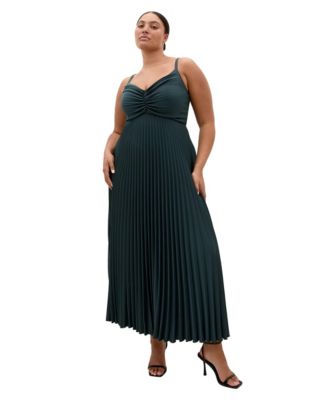 Plus Size Ariana Pleated Maxi Dress