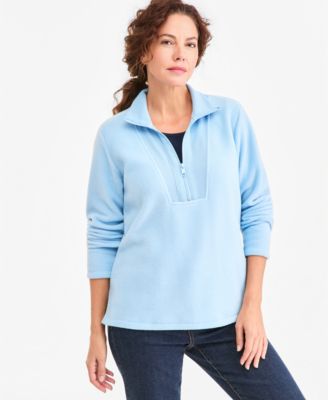 Women's Polar Fleece Quarter Zip Sweatshirt