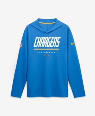 Men's Los Angeles Chargers Sideline Lightweight Long-Sleeve Dri-FIT Hoodie