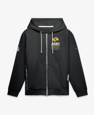 Men's Los Angeles Rams Standard Issue Quarterback Scramble Full-Zip Loose-Fit Hoodie