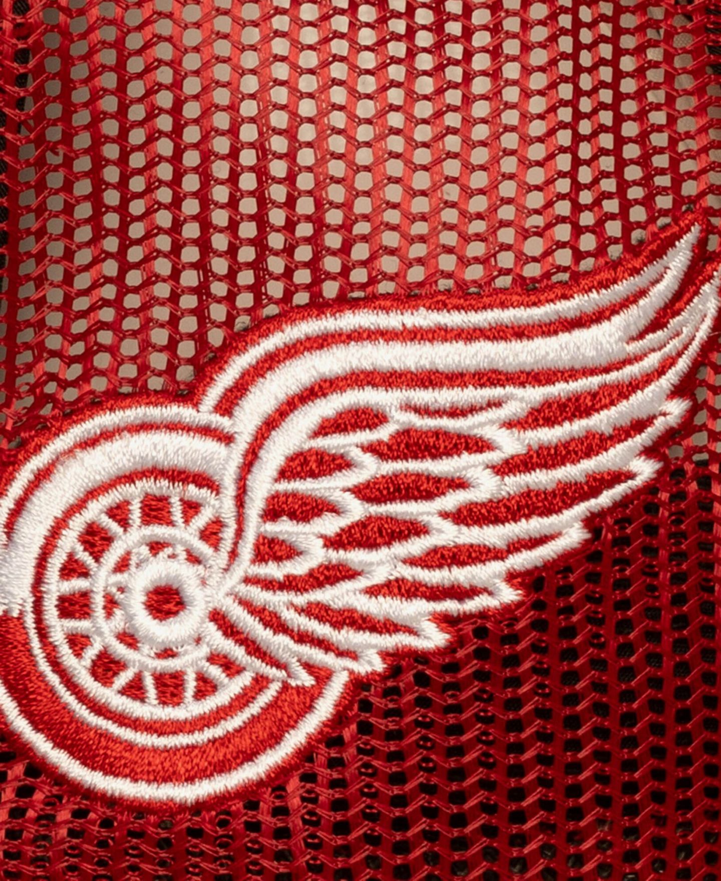 Мужская кепка Mitchell & Ness Red Detroit Red Wings Head Coach Trucker Adjustable Hat — фото 3