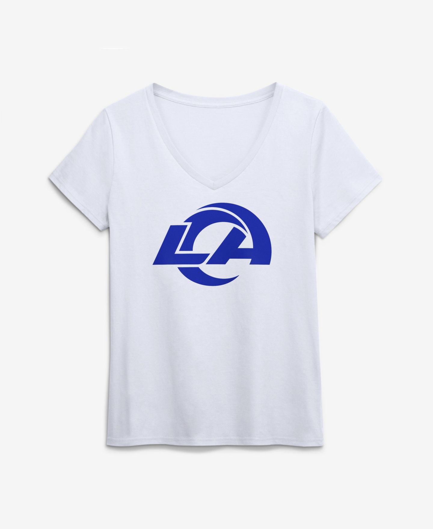 Женская футболка Logo Athletic Los Angeles Rams V-Neck Short-Sleeve — фото 1