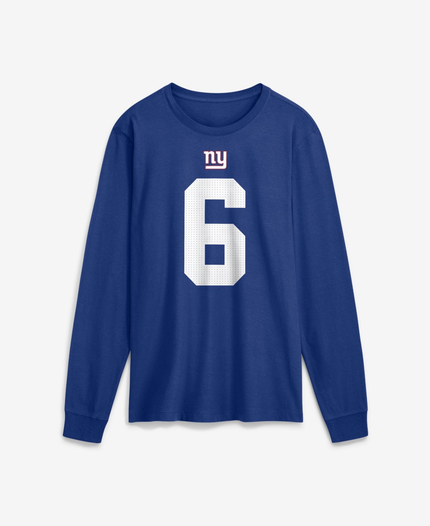 Мужская футболка Nike New York Giants Jaxson Dart Name & Number Seamless Long-Sleeve — фото 2