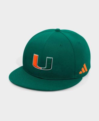 Miami Hurricanes Locker Room Structured-Fit High-Crown Snapback Hat