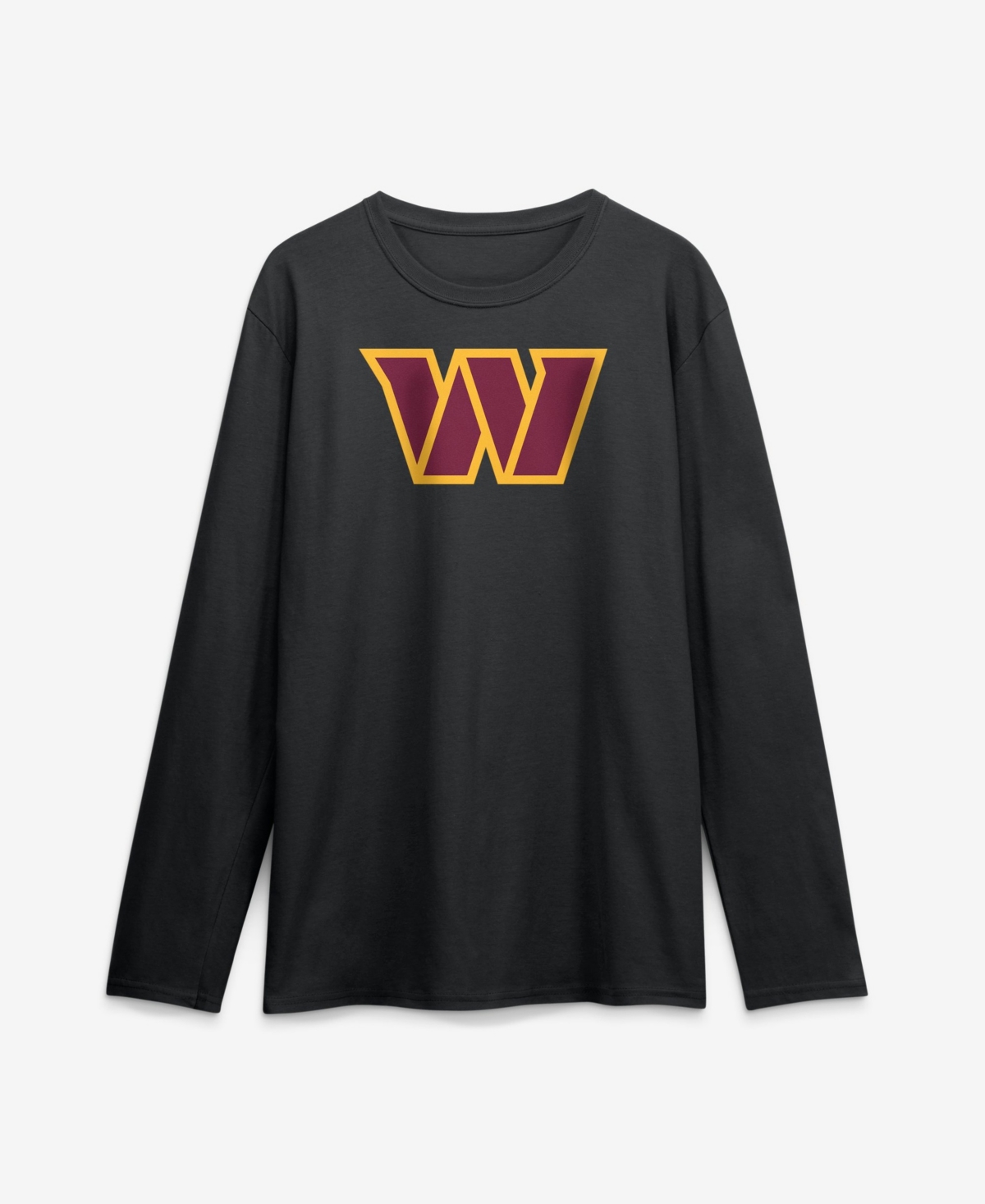 Logo Athletic Men's Washington Commanders Primary Long-Sleeve Crewneck Classic-Fit T-Shirt