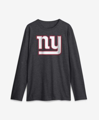 Men's New York Giants Long Sleeve Crewneck Classic Fit T-Shirt