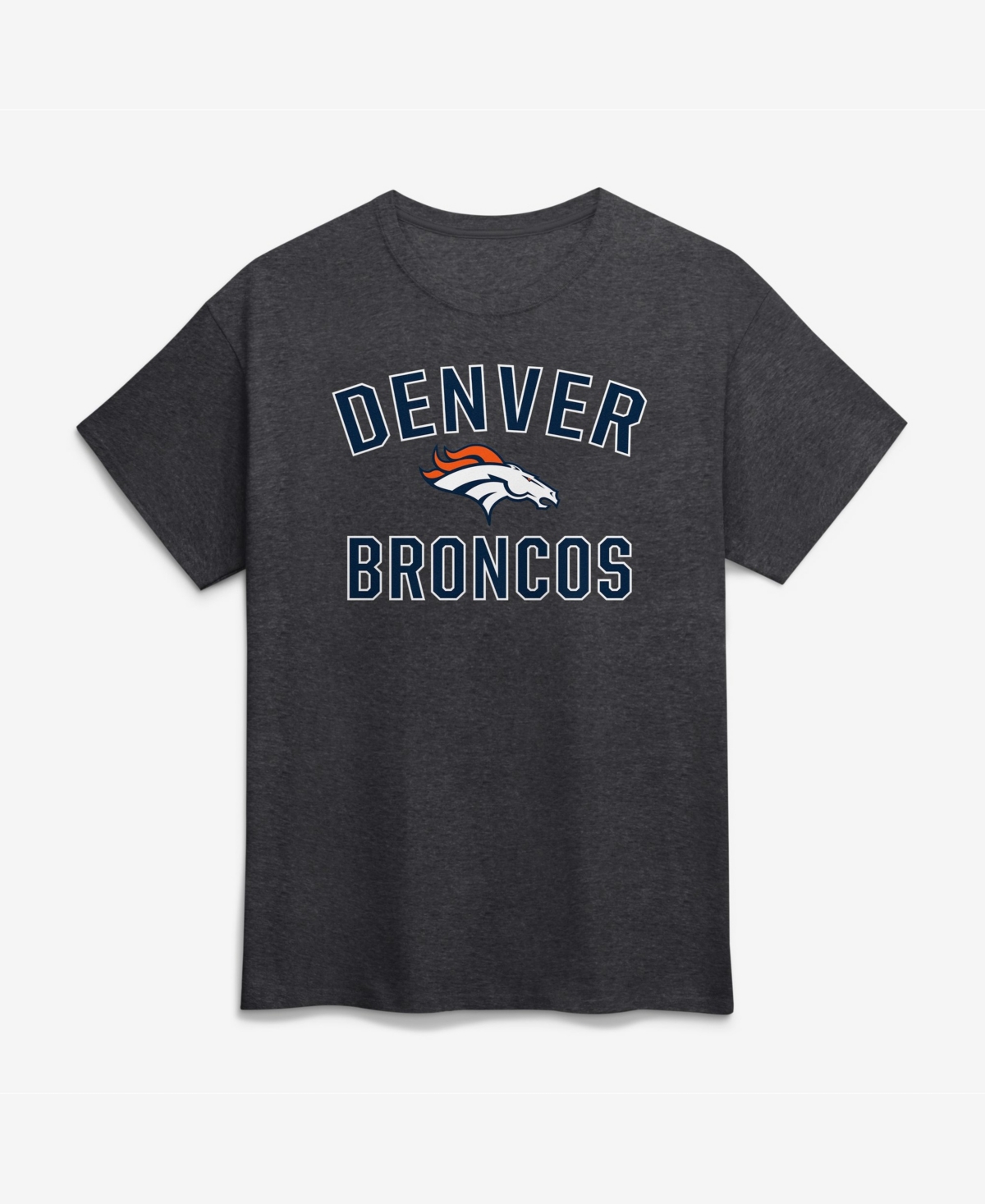 Logo Athletic Men's Denver Broncos Victory Arch Graphic T-shirt In Charcoal