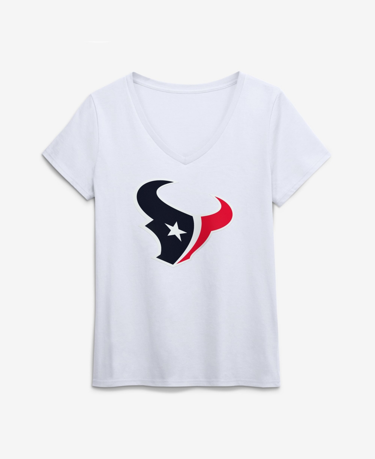 Logo Athletic Women's Houston Texans V-Neck Short-Sleeve T-Shirt - White