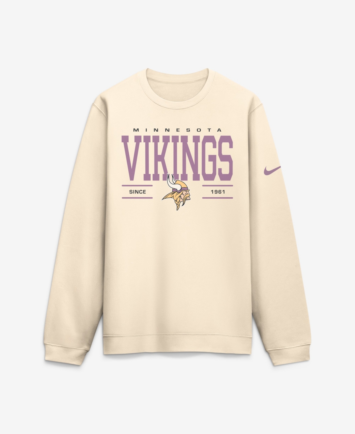 Nike Men's Minnesota Vikings Club Brushed-Back Fleece Sweatshirt