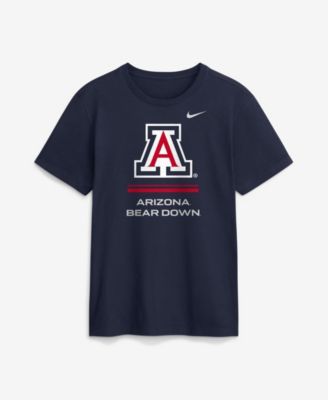 Men's Arizona Wildcats Arizona Sideline Crewneck Screen Print Graphics T-Shirt