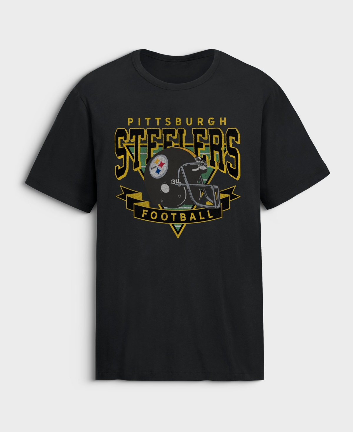 Fanatics Men's Pittsburgh Steelers Old Fashion Rushing Legacy Cotton T-Shirt - Black