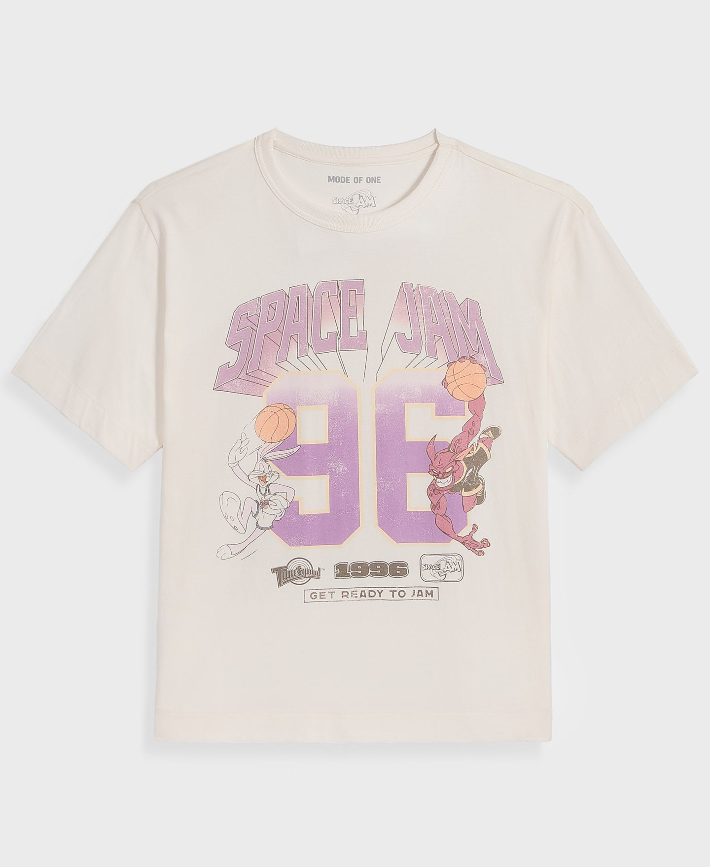 Мужская футболка Mode of One Space Jam Graphic Relaxed-Fit, цвет: Натуральный — фото 5