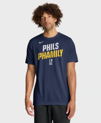 Men's Philadelphia Phillies Team Phrase Script Graphic Crewneck T-Shirt