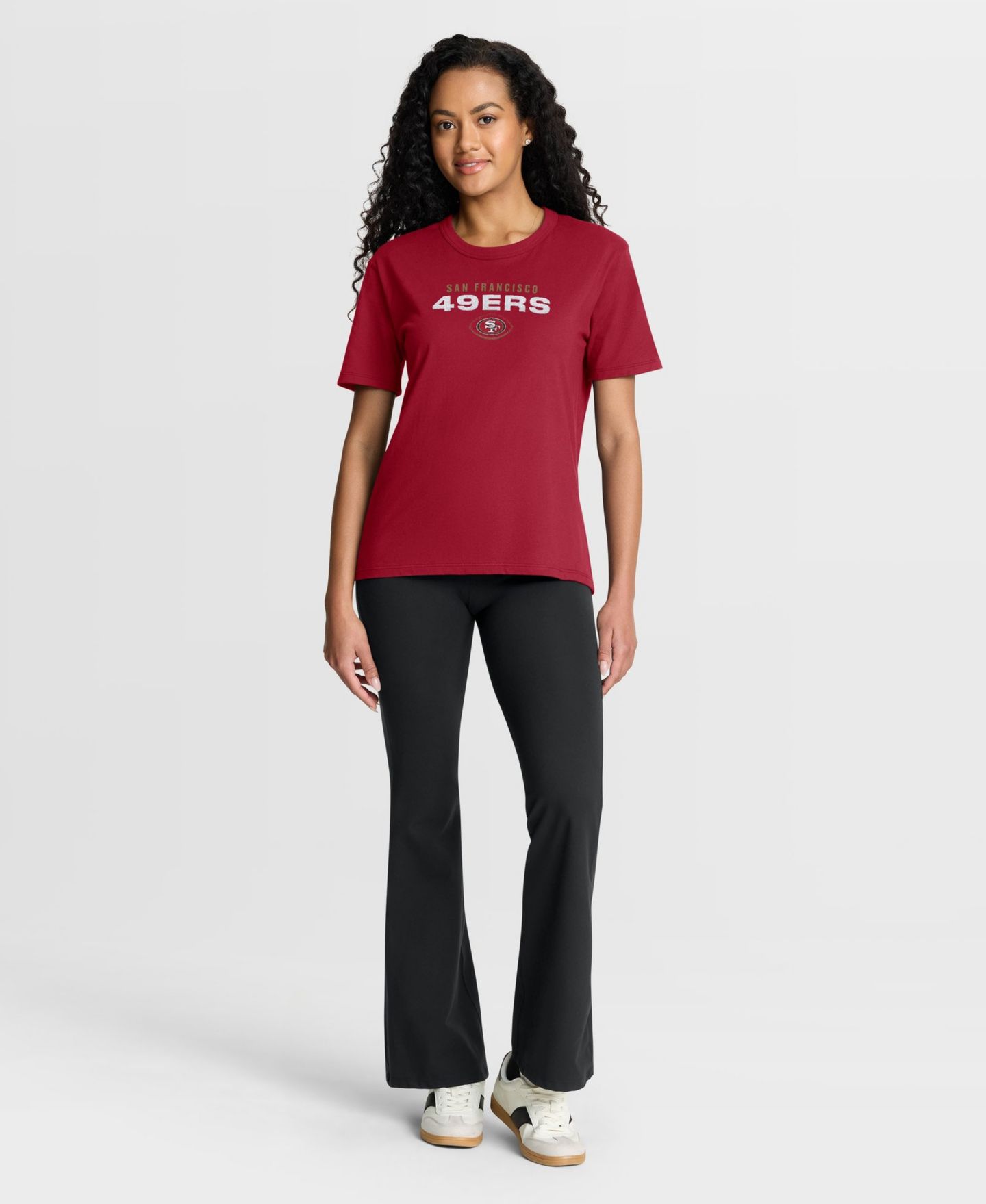 Женская футболка Fanatics San Francisco 49ers Fade Legacy Relaxed-Fit — фото 3