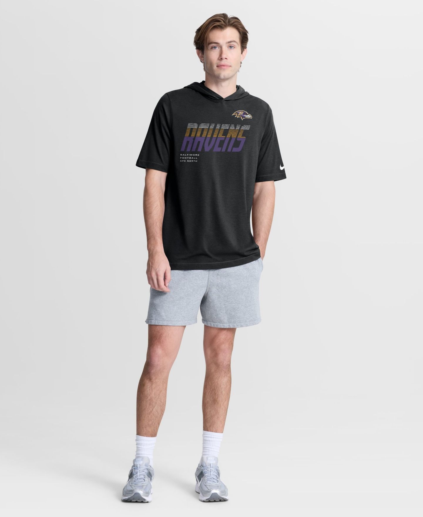 Мужское худи Nike Baltimore Ravens Tri-Blend Hooded — фото 5