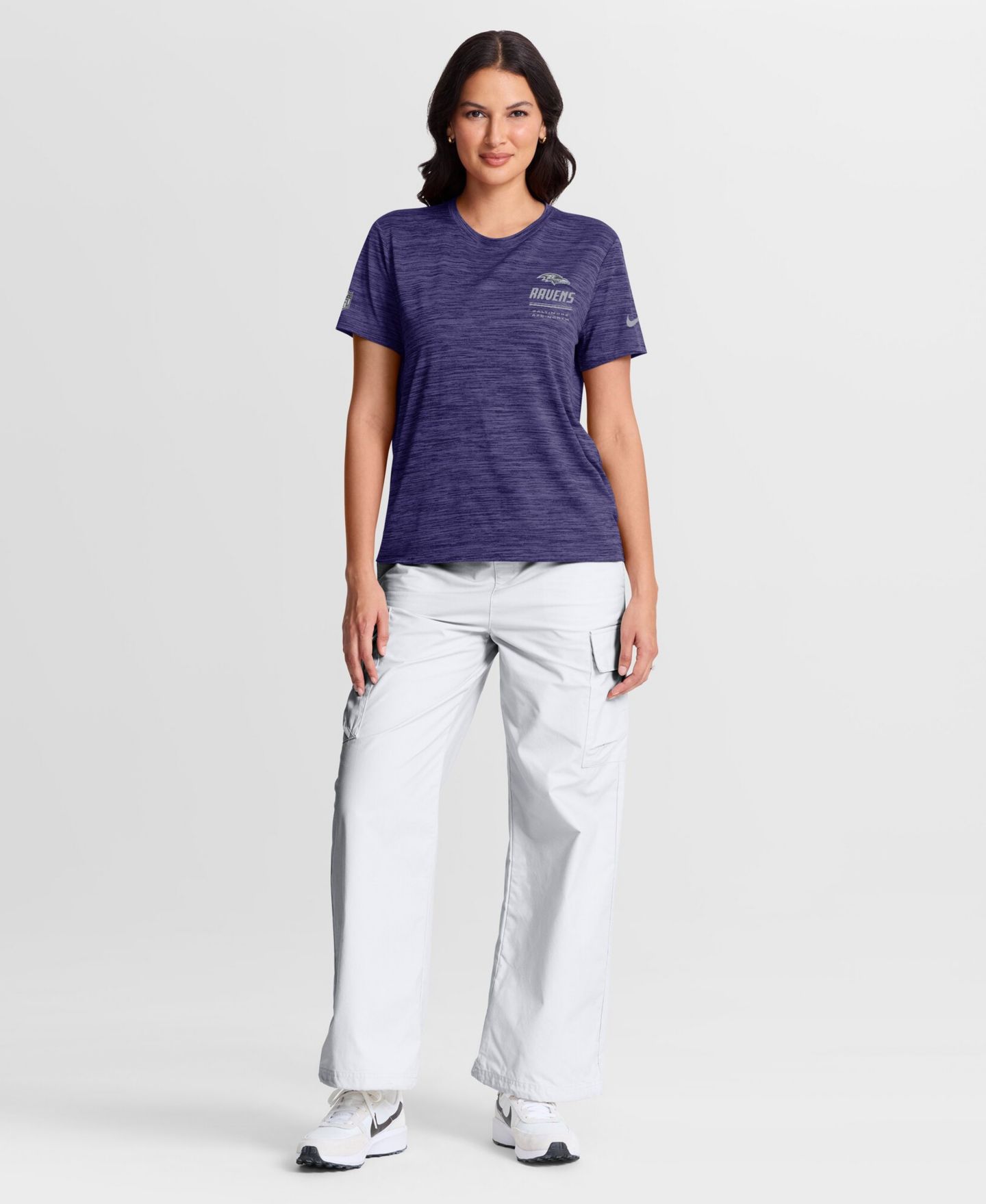 Женская футболка Nike Baltimore Ravens Sideline Velocity Dri-FIT — фото 5