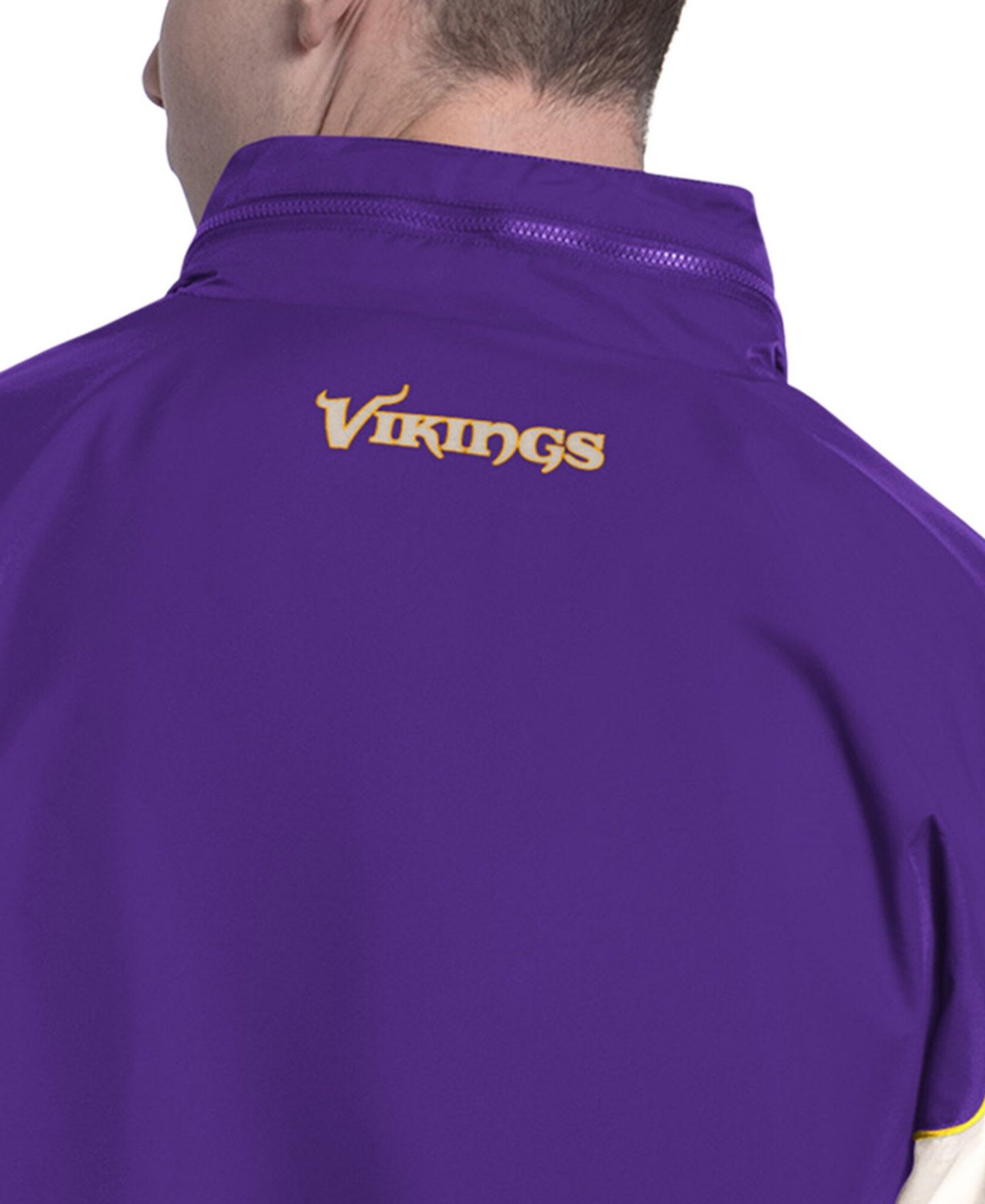 Мужская куртка Starter Minnesota Vikings The Gust Full-Zip Color-Block Hooded — фото 2
