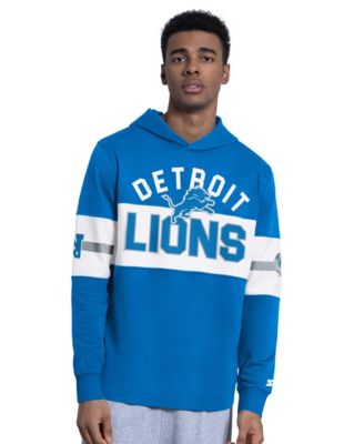 Men's Detroit Lions Fullback Jersey Pullover Long-Sleeve Hoodie