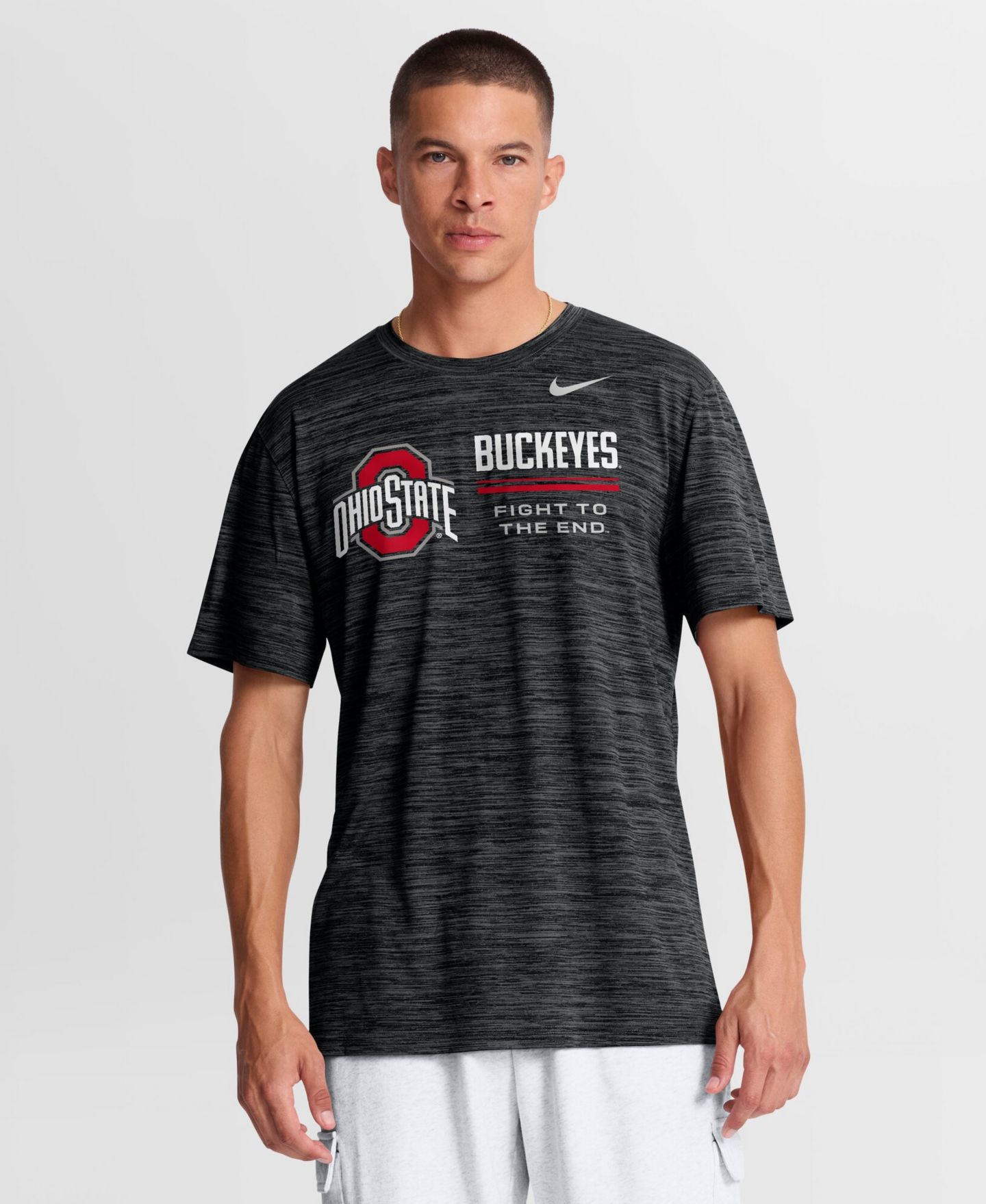 Мужская футболка Nike Ohio State Buckeyes Sideline Velocity — фото 1