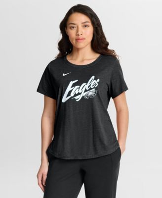 Women's Philadelphia Eagles Primetime Tri-Blend Screen-Print Graphics T-Shirt