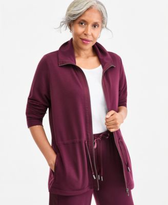 Women's LuxLounge French Terry Zip-Up Jacket
