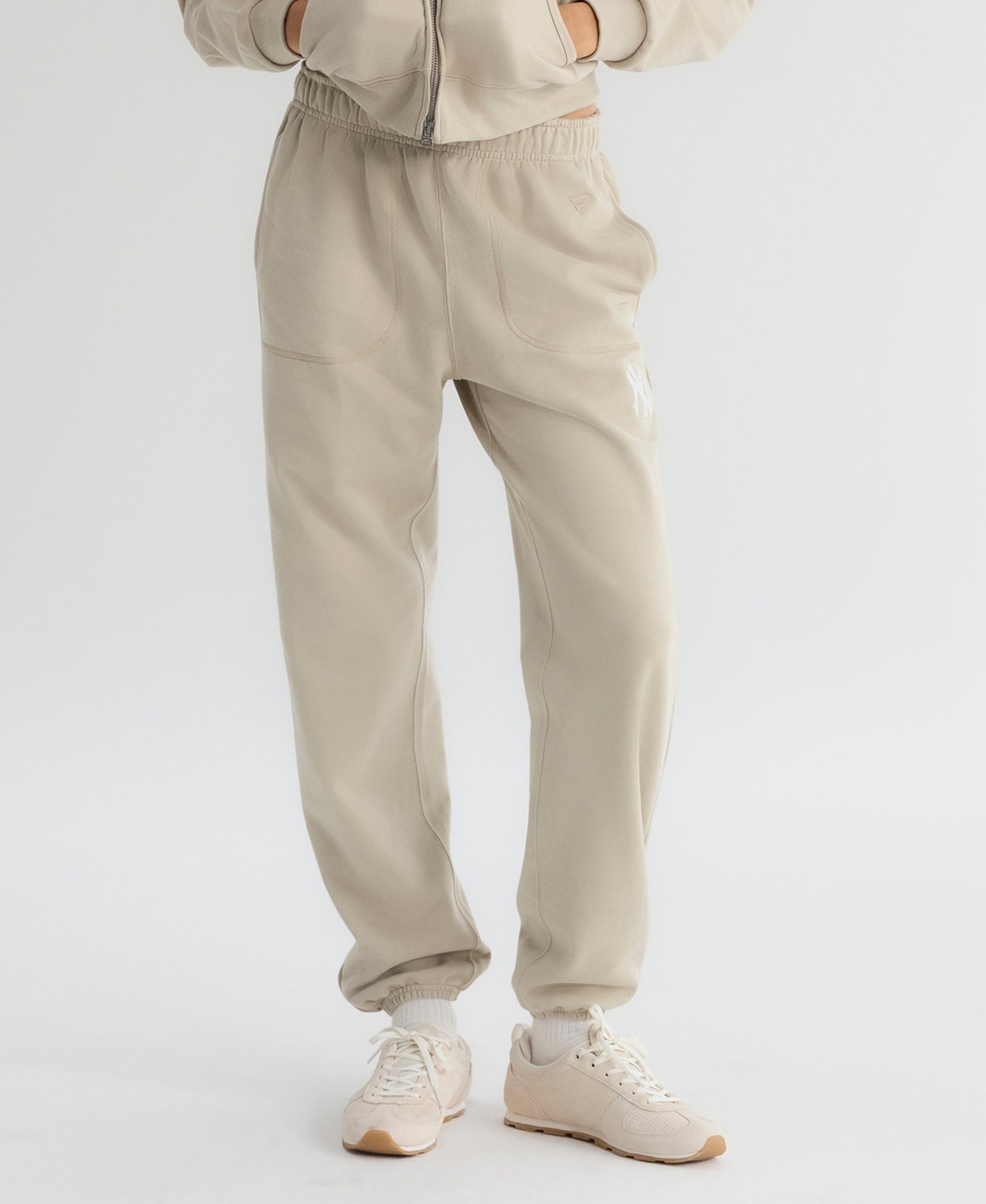 Fanatics Women's New York Yankees Iconic Terry High-Rise Tapered-Leg Track Pants