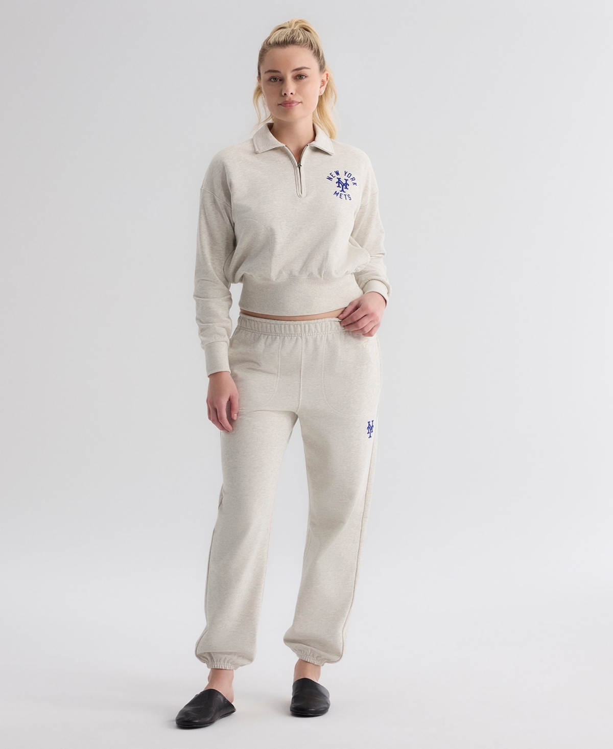 Fanatics Women's New York Mets High-Rise Tapered Track Pants