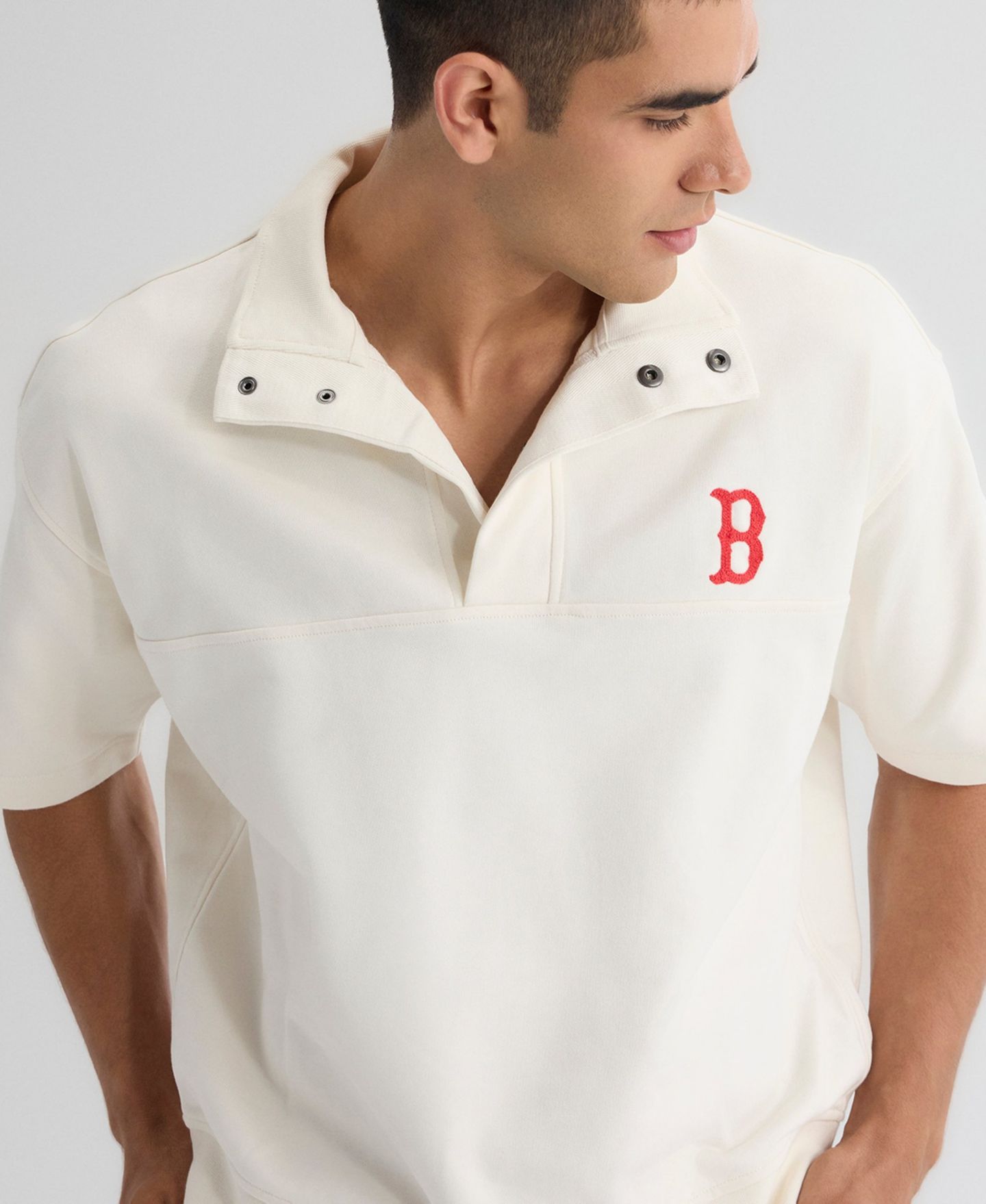 Мужской свитер Fanatics Boston Red Sox Iconic Mock-Neck Relaxed-Fit Pullover — фото 7