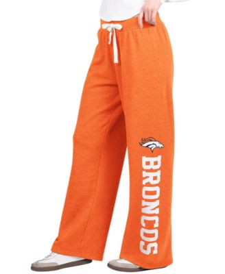 Women's Denver Broncos Field Wide-Leg Drawstring Sweatpants
