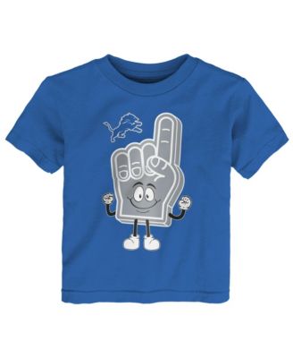 Baby Boys and Girls Blue Detroit Lions Handy Man T-Shirt