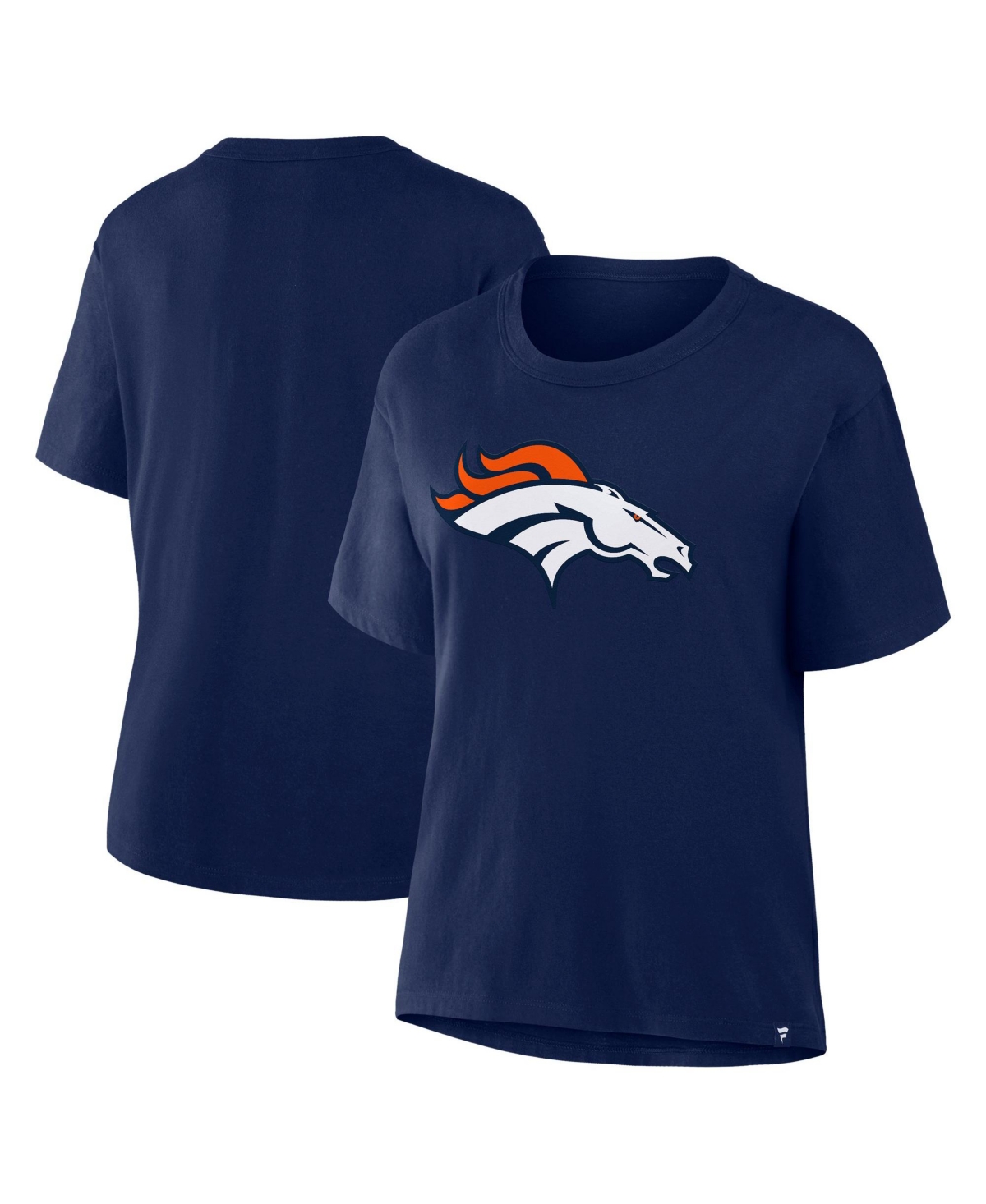 Fanatics Women's Denver Broncos Essential Legacy Screen Print Relaxed-Fit Crewneck T-Shirt