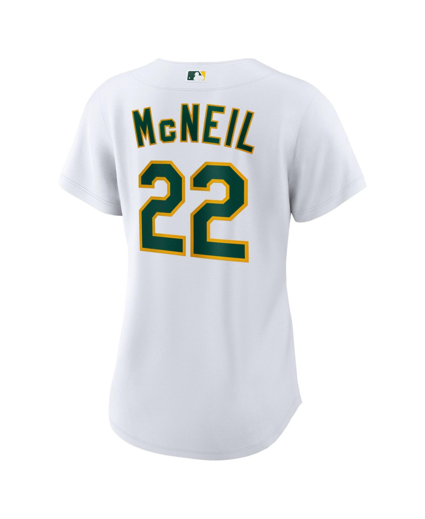 Женский топ Nike Oakland Athletics Jeff McNeil Home Replica Jersey — фото 3