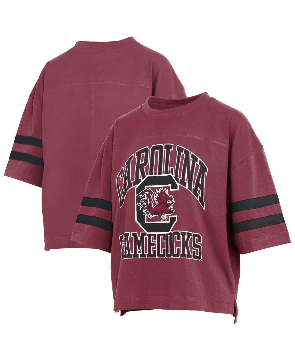 Pressbox Women's South Carolina Gamecocks Wayne Tyler Oversized Cropped Graphic T-Shirt