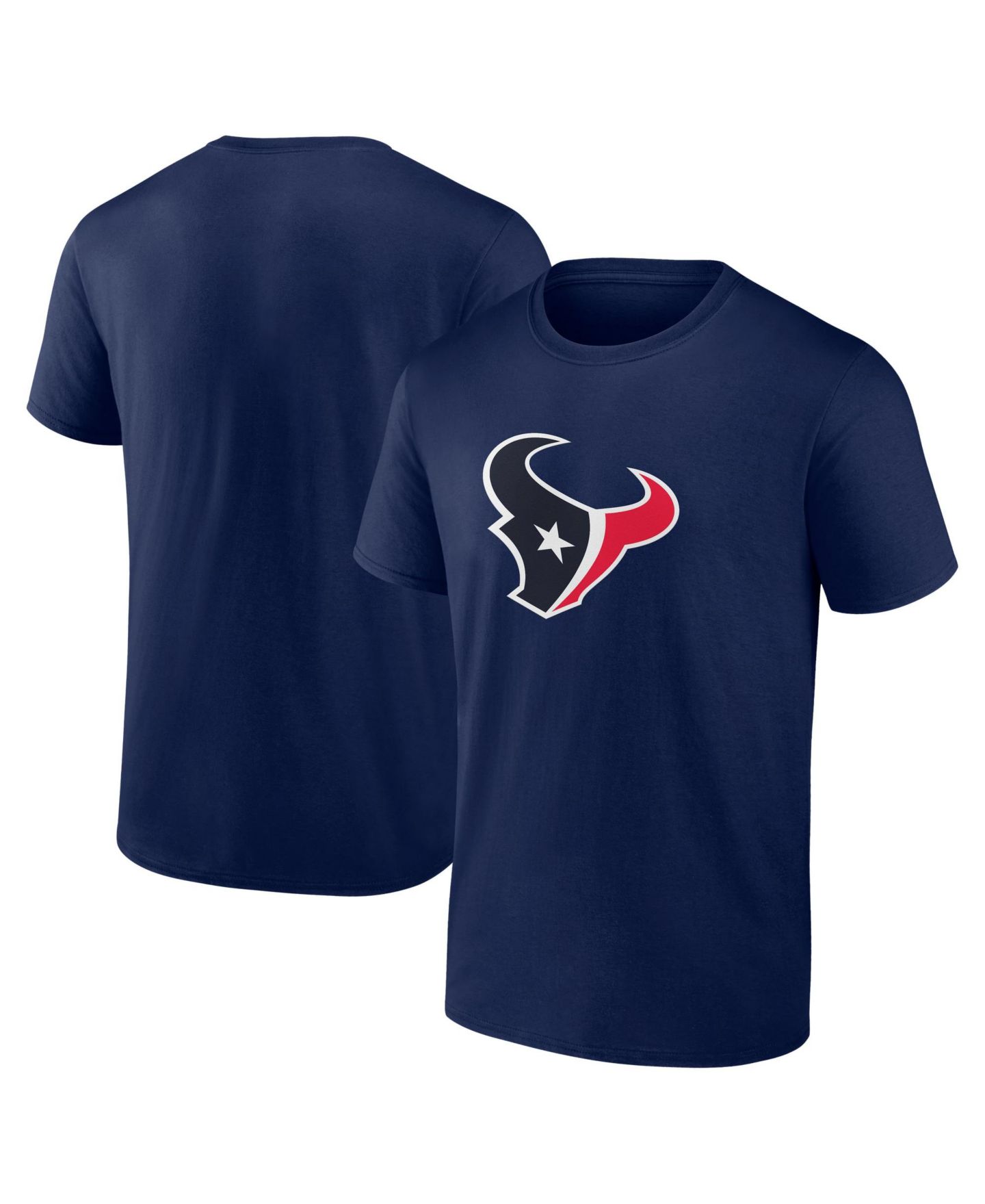 Мужская футболка Logo Athletic Houston Texans Primary Logo Cotton Crew-Neck Classic-Fit — фото 1