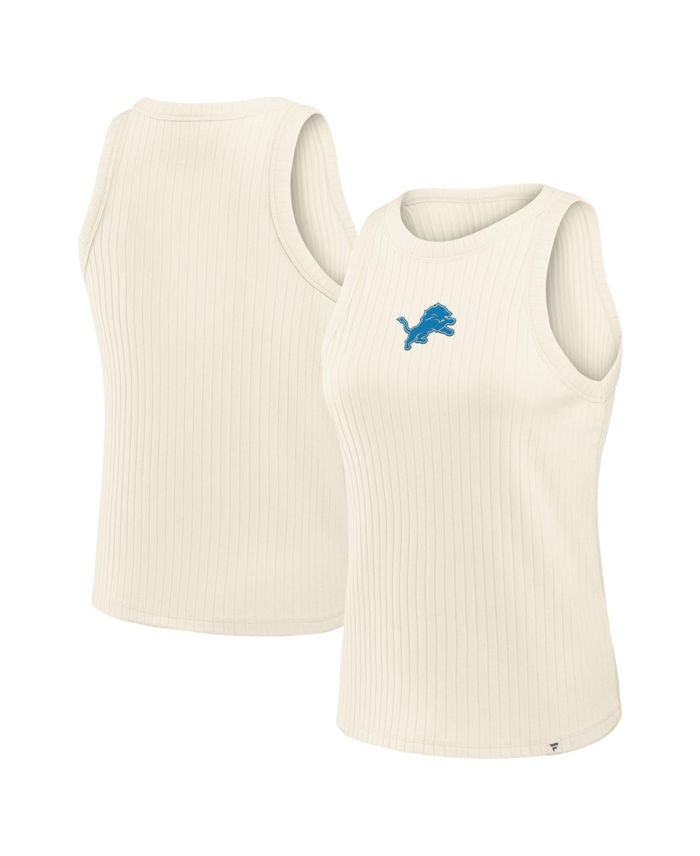 Женский топ Fanatics Detroit Lions Star Play Tri-Blend Ribbed Sleeveless — фото 1