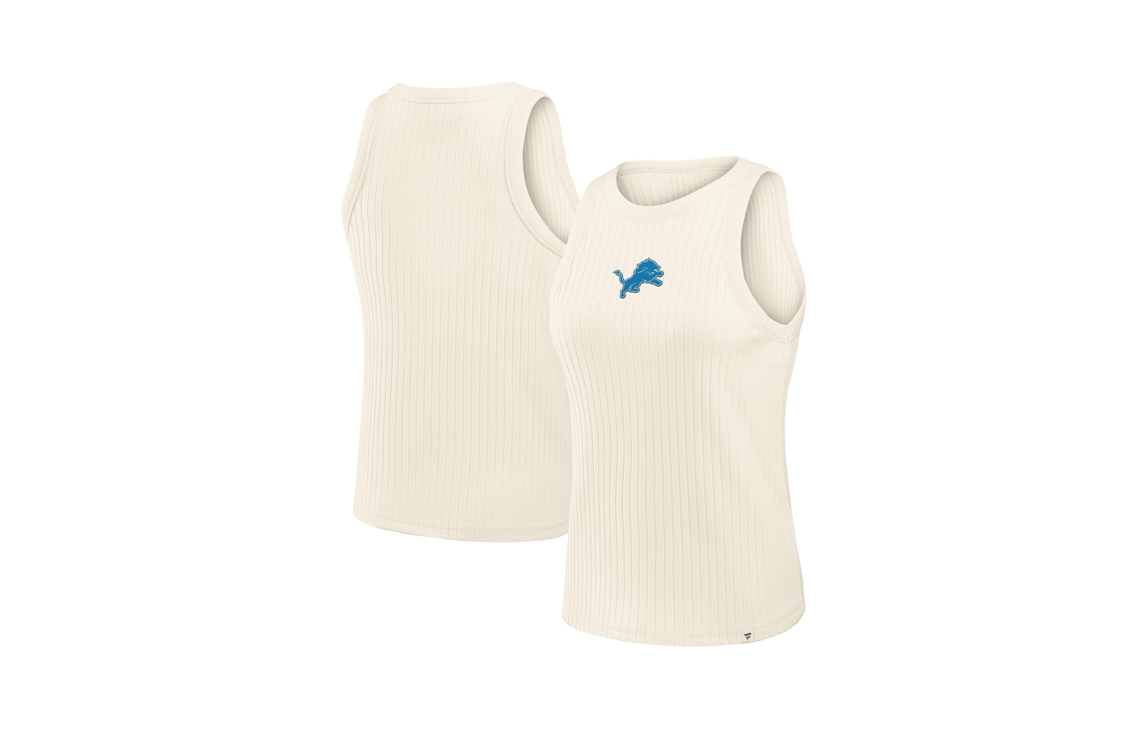 Fanatics Women's Detroit Lions Star Play Tri-Blend Ribbed Sleeveless Tank Top