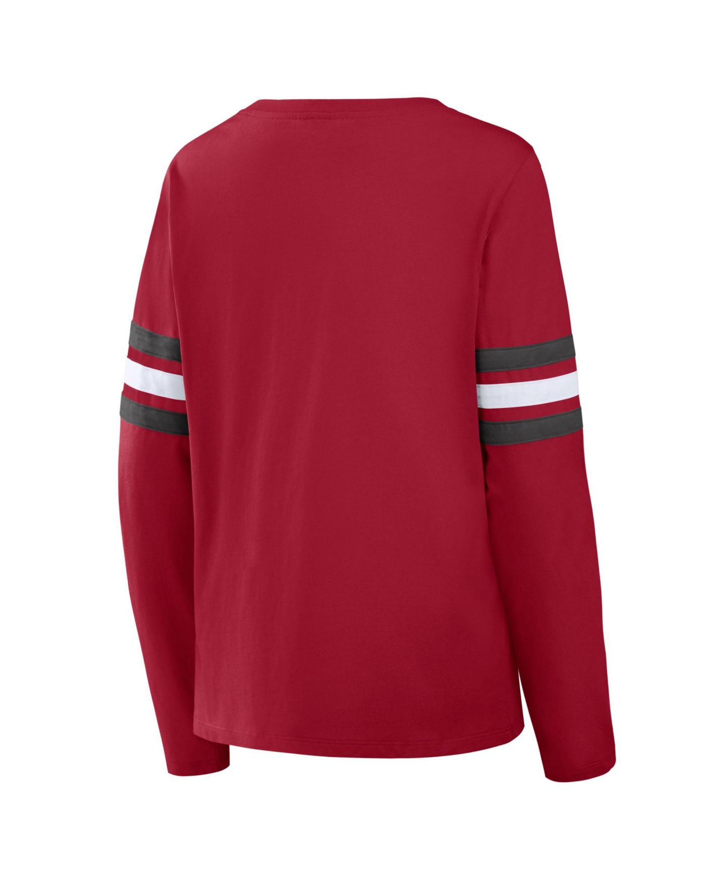 Женская футболка Fanatics Tampa Bay Buccaneers Team First Coverage Scheme Lace-Up Long-Sleeve — фото 4