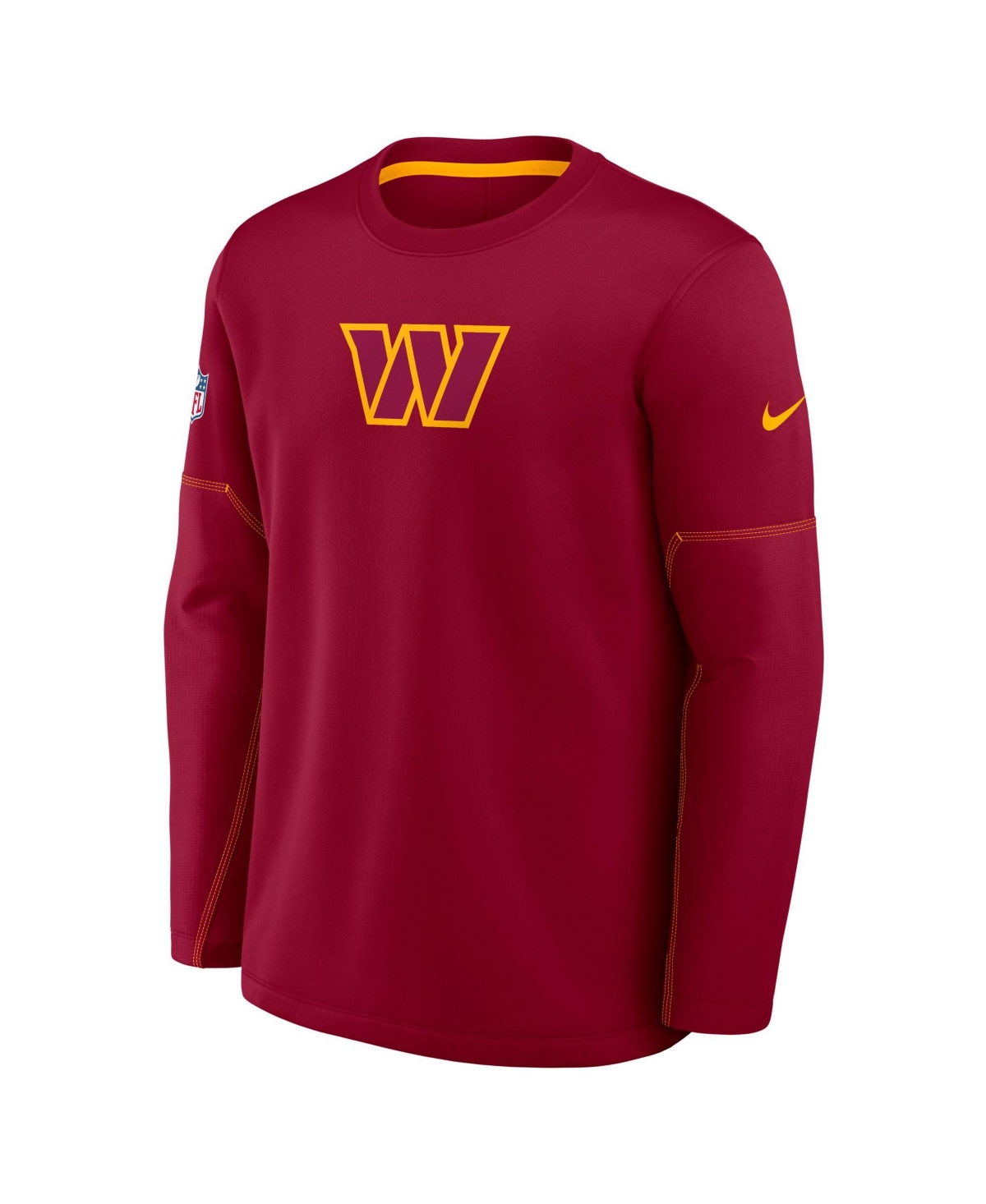 Nike Men's Washington Commanders Sideline Coaches Midweight Crewneck Sweatshirt