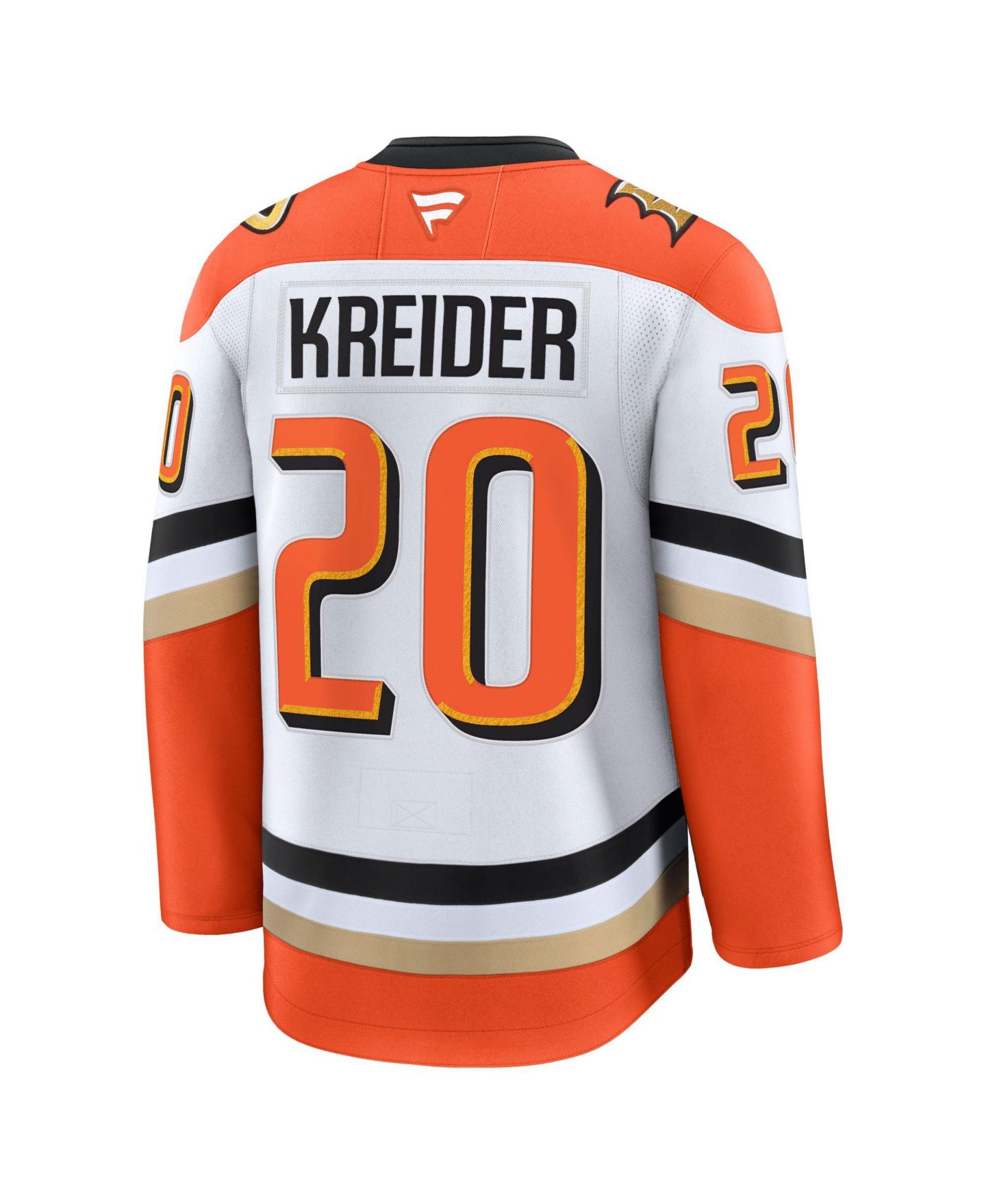Мужской топ Fanatics Anaheim Ducks Chris Kreider Away Long-Sleeve Premium Jersey — фото 6