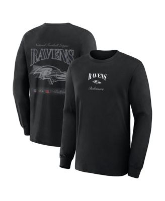 Men's Baltimore Ravens Midnight Falls Long-Sleeve Graphic T-Shirt