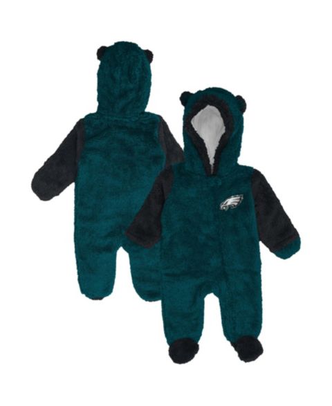 Outerstuff Boys' and Girls' Philadelphia Eagles Stay Napping Hooded Fleece Footie Sleeper