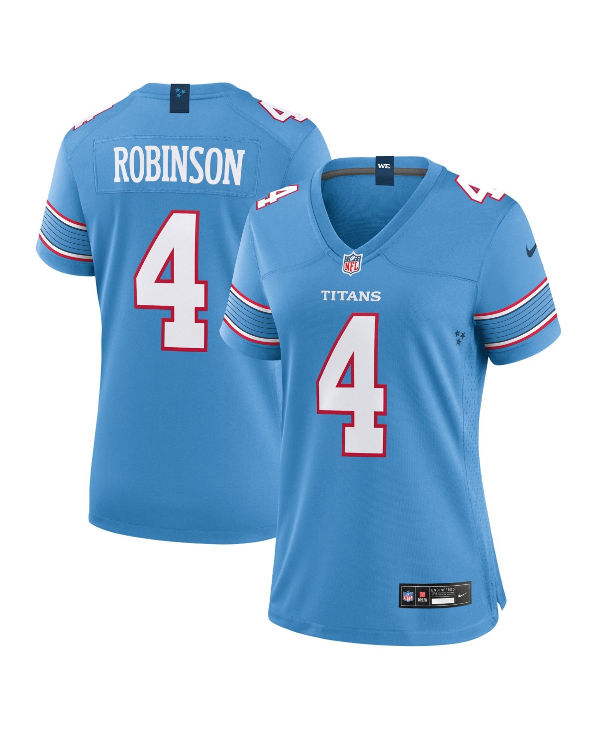 Nike Women's Tennessee Titans Wan 'Dale Robinson V-Neck Short-Sleeve Jersey