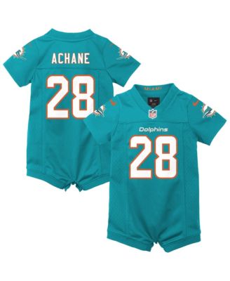 Baby Boys' and Girls' De'Von Achane V-Neck Miami Dolphins Romper