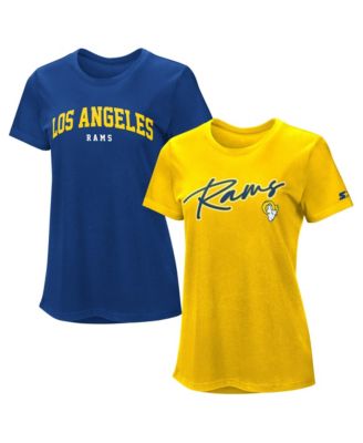 Women's 2-Piece Los Angeles Rams Screen Print Graphics T-Shirts Set