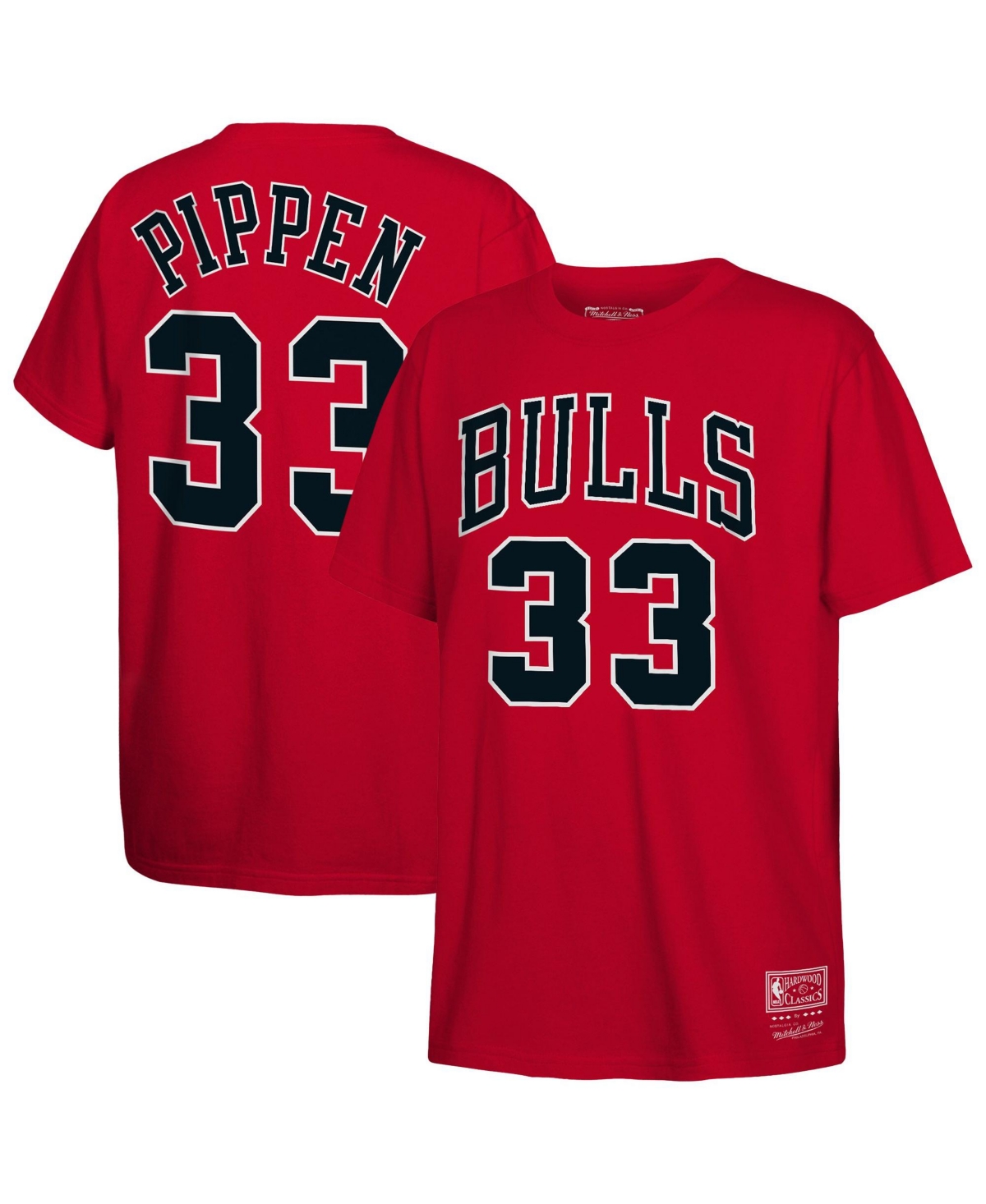 Mitchell & Ness Boys' And Girls' Chicago Bulls Scottie Pippen Hardwood Classics T-shirt In Red