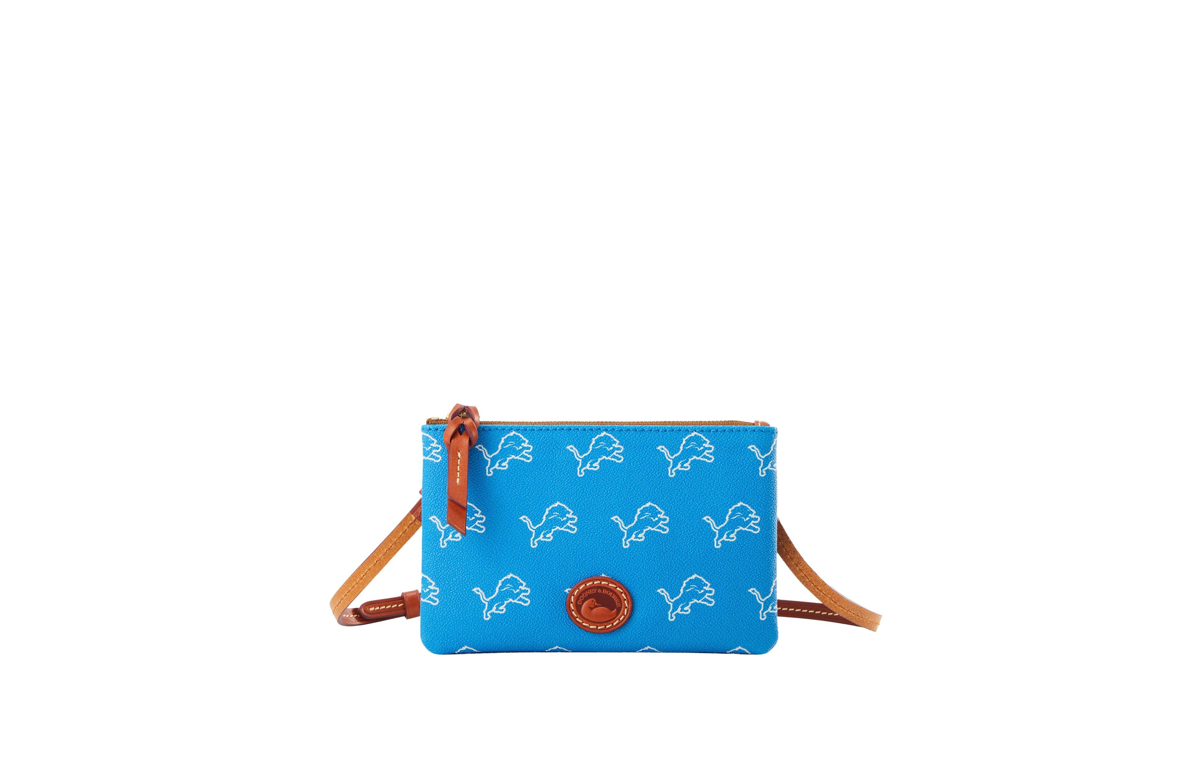 Dooney & Bourke Detroit Lions Top Zip Crossbody Bag