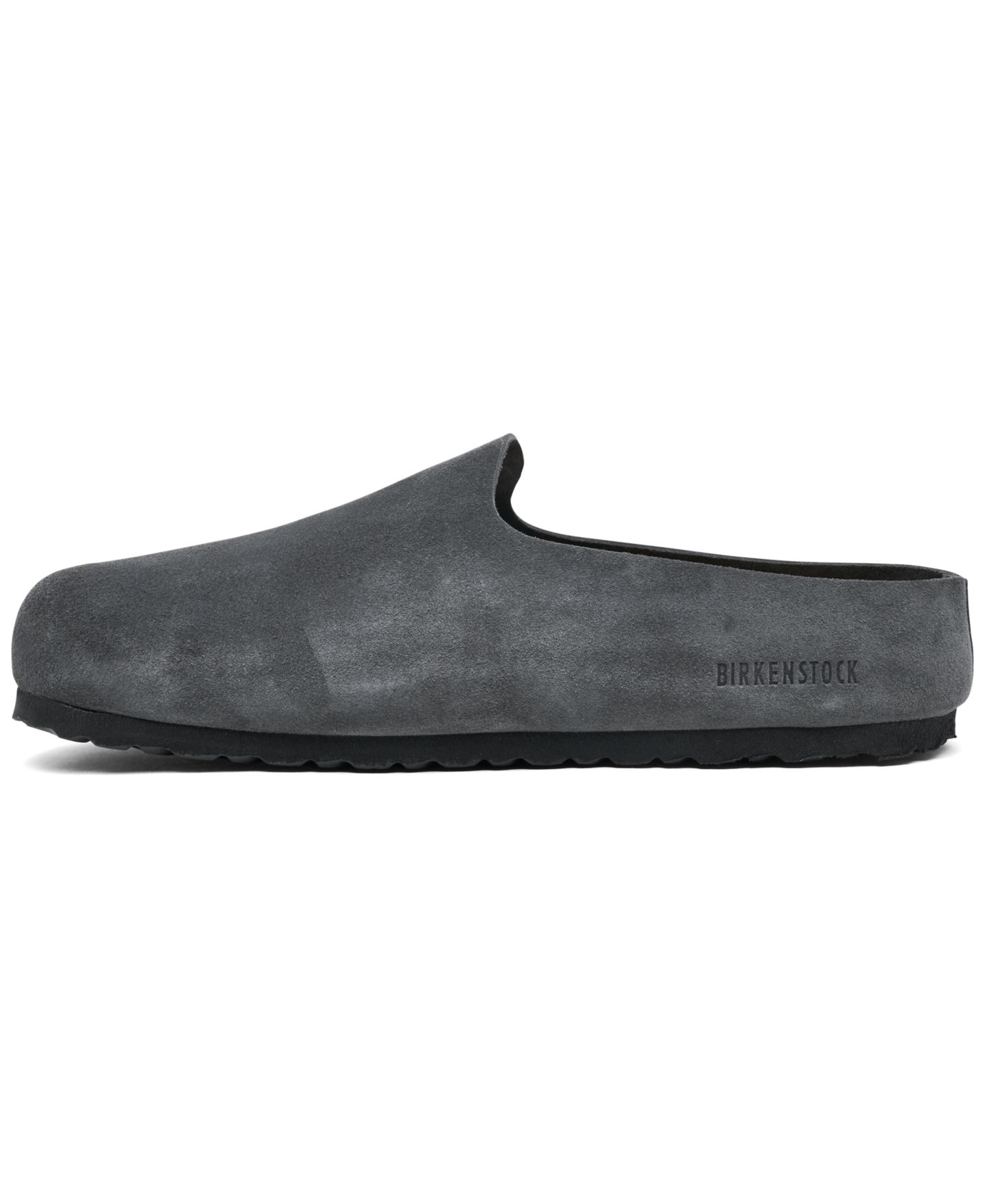 Мужские сабо Birkenstock Amsterdam Wrapped Slip-On Suede, цвет: Угольный — фото 3